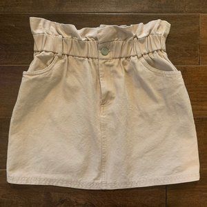 Lulus Women's Light Pink Paper Bag Skirt Size Small